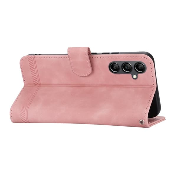 DIERFENG DF-03 Plånboksfodral i Konstläder för Samsung Galaxy A34 - Rosa