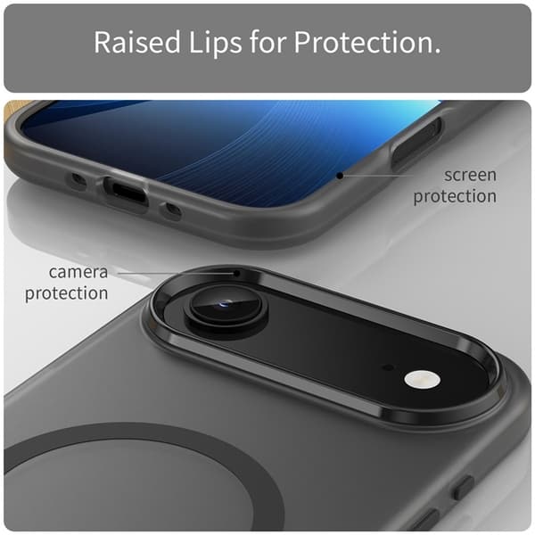 Mobilskal till iPhone Air MagSafe Slim Matte Translucent - Svart Svart