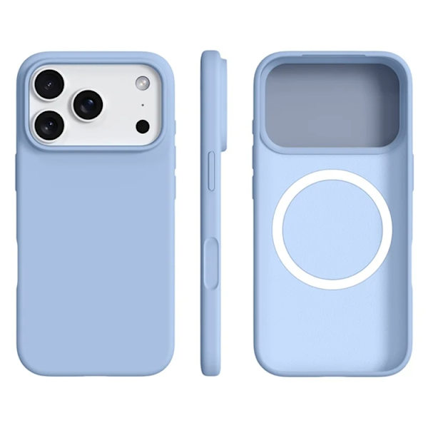 Mobilskal till iPhone 17 Pro Max MagSafe Ultra Thin Silicone - Haze Blå Blå