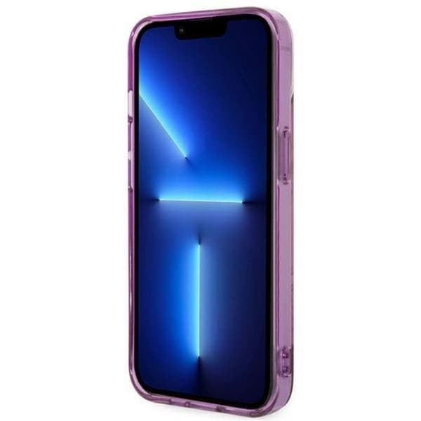 GUESS iPhone 14 Plus Cover Jungle Collection - Rosa Rosa
