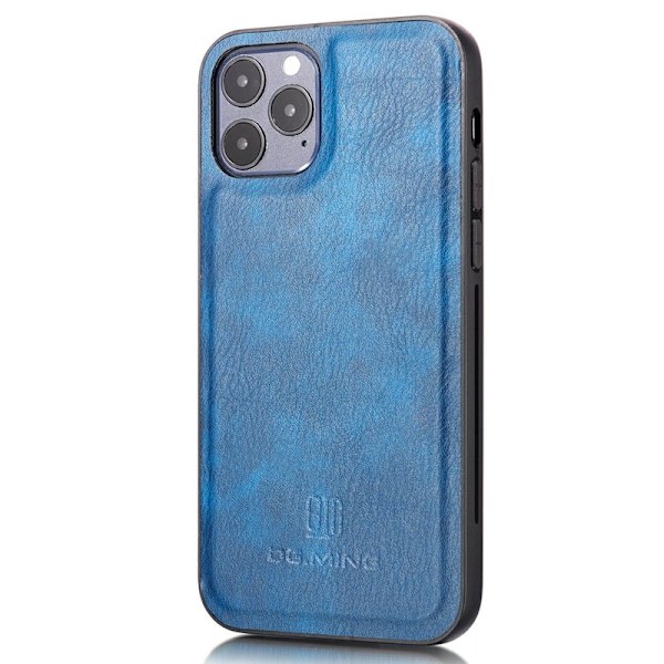 DG.MING iPhone 13 Pro Max Plånboksfodral 2-i-1 Äkta läder Blå