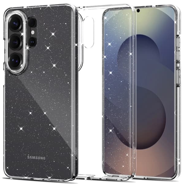 Tech-Protect Telefontaske Til Galaxy S26 Ultra Flexair - Glitter Transparent