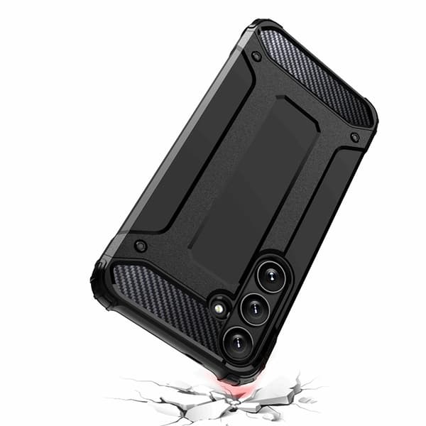 Mobilskal till Galaxy S24 FE Hybrid Armor - Svart Svart