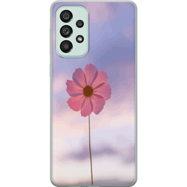 Mobilskal till Samsung Galaxy A73 5G med Rosa blomma