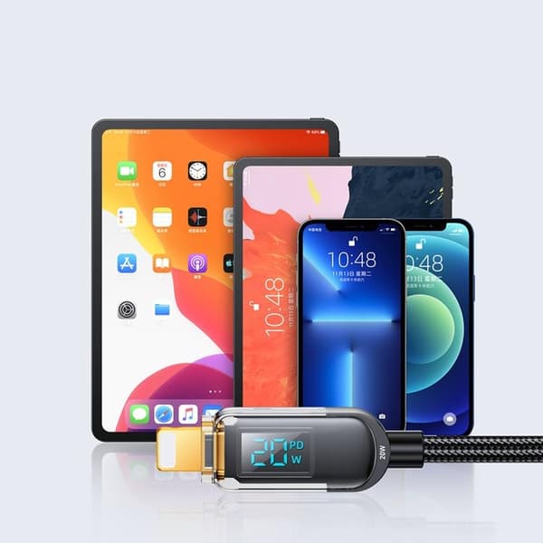 Joyroom USB-C till Lightning 20W Power Display - Svart Black