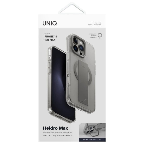 UNIQ Mobilskal till iPhone 16 Pro Max MagSafe Heldro Max - Transparent