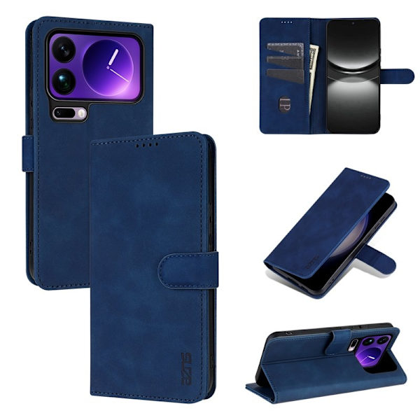 AZNS Xiaomi 17 Pro Plånboksfodral Konstläder - Blå