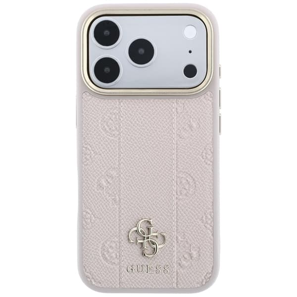 Guess Mobilskal För iPhone 18 Pro Max/17 Pro Max Magsafe Stripe Peony 4G Logo