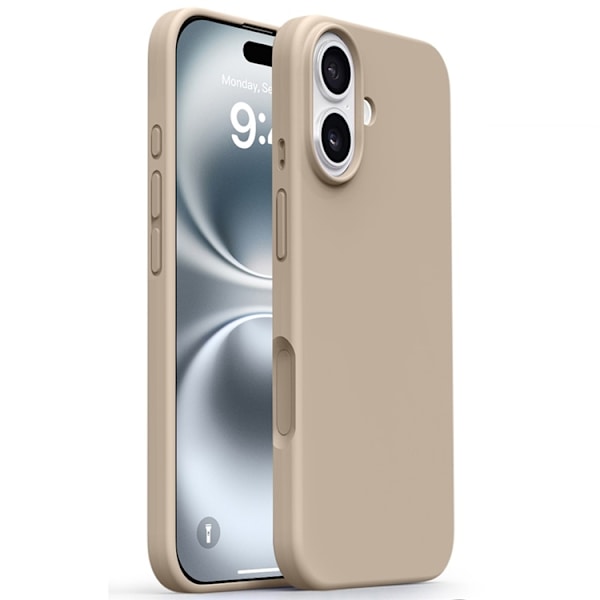 Mobilskal till iPhone 17 Silikon Microfiber Lining - Coffee Brun