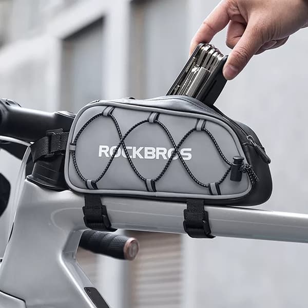 Rockbros Cykelväska för Ram 0.9 L 3012010901 - Silver Silver
