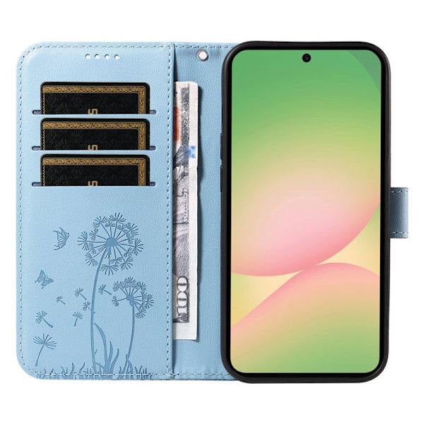 Samsung Galaxy A57 Plånboksfodral Konstläder - Ljusblå