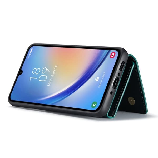 DG.MING Samsung Galaxy A34 5G Konstläder Plånboksfodral Grön