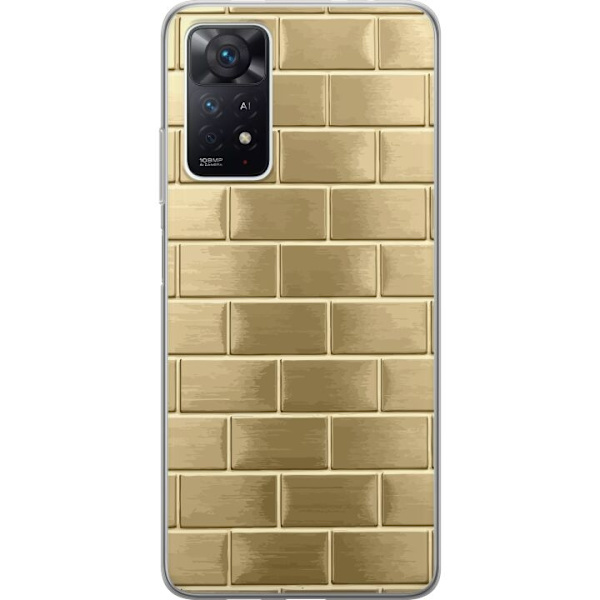 Mobilskal till Xiaomi Redmi Note 11 Pro 5G med Gyllene Murstenar