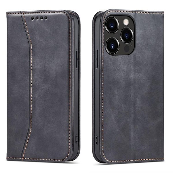 iPhone 12 Pro Max Plånboksfodral Magnet Fancy - Svart Svart