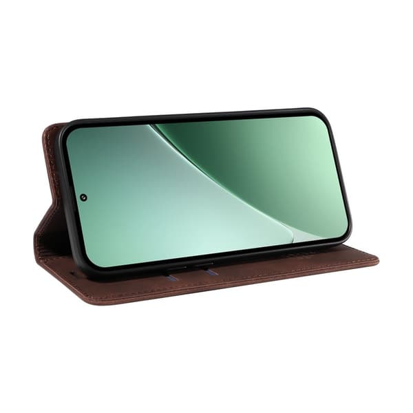BETOPNICE 003 för Xiaomi 15 Pro Plånboksfodral Konstläder - Brun