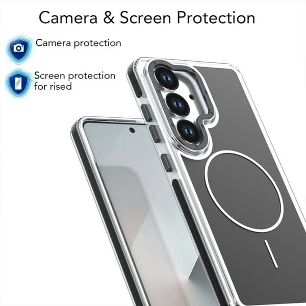 Mobilskal för Samsung Galaxy S26 Plus Magnetiskt Shockproof TPU - Svart