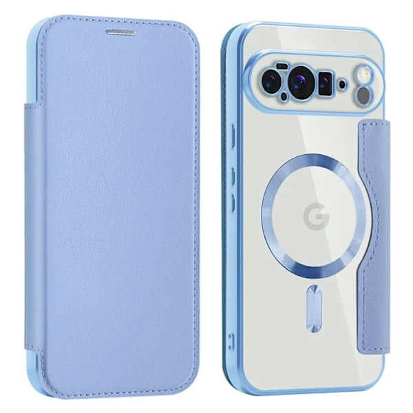AMORUS Google Pixel 10 Pro XL Plånboksfodral Magsafe RFID-Skydd - Blå Blå