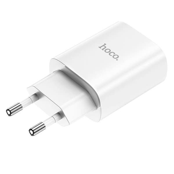 Hoco Väggladdare Adapter USB-C - Vit Vit