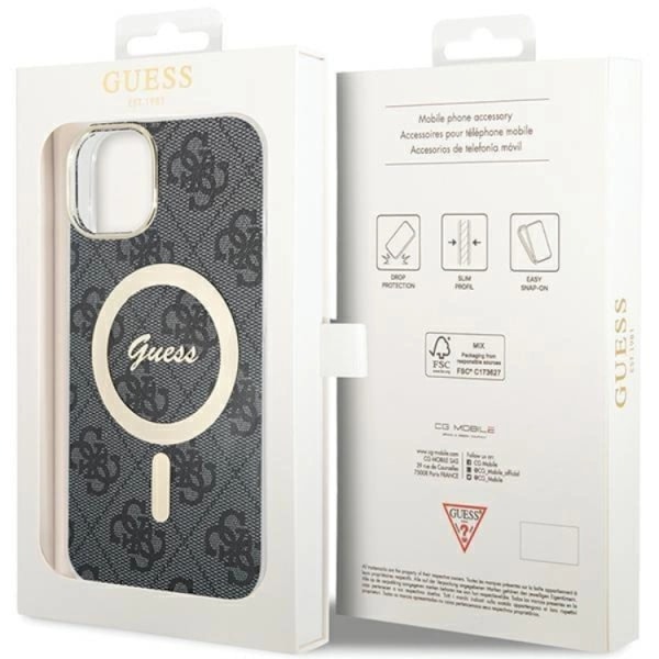 Guess iPhone 15/14 Plus Mobilskal Magsafe - Svart Svart