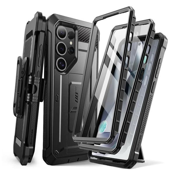 SupCase Mobilskal till Galaxy S25 Ultra Unicorn Beetle Pro 2-Set Svart
