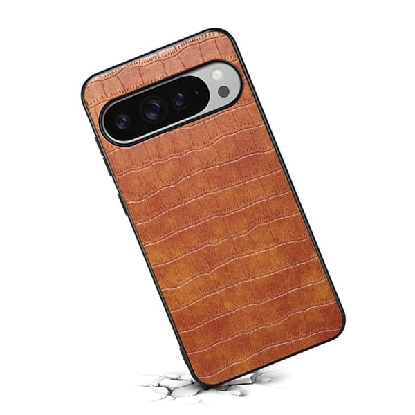 Mobilskal till Google Pixel 10 Pro XL Crocodile Texture - Brun Brun