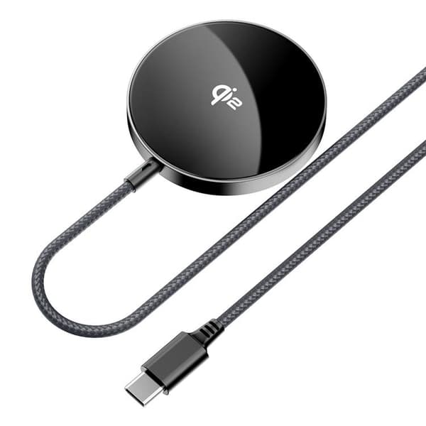 ACEFAST Qi2 Skrivbord MagSafe Trådlös Laddare iPhone med Typ-C-kabel E24