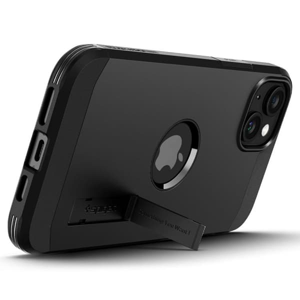 Spigen iPhone 15 -puhelimen kuori Magsafe Tough Armor - Musta Svart