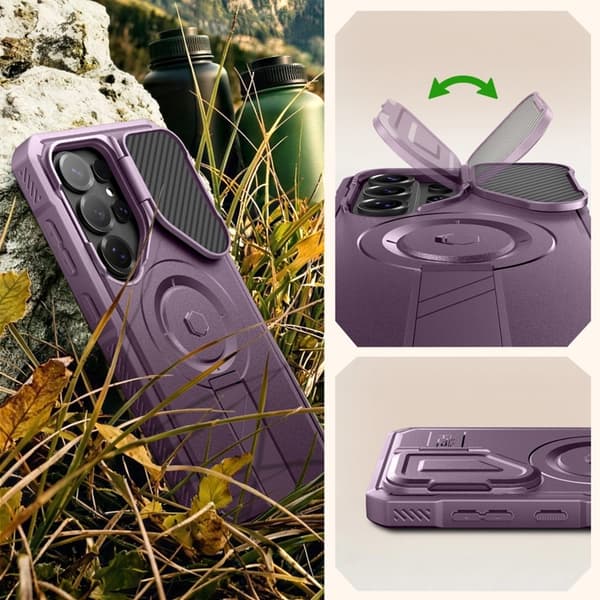 Tech-Protect Mobilskal För Galaxy S26 Ultra Magsafe Kevlar 2-Set - Violet Lila