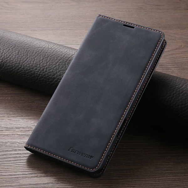 FORWENW iPhone 17 Plånboksfodral Konstläder - Svart
