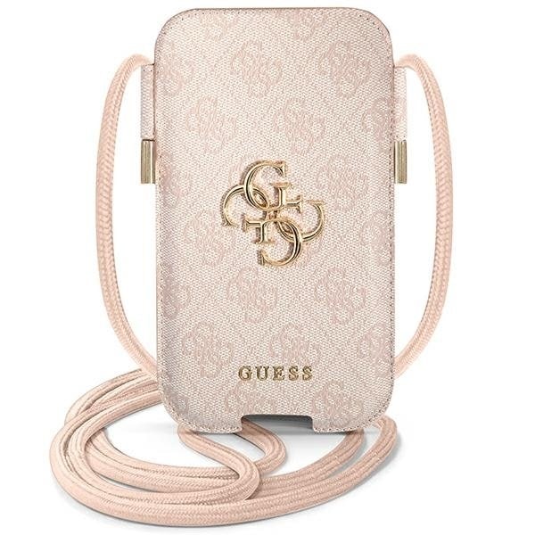 Guess Big Metall Logo Halsbandsfodral - Rosa Rosa