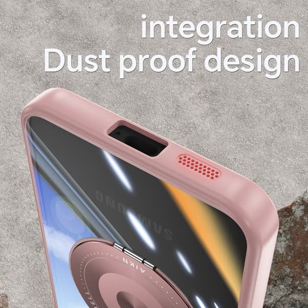 Mobilskal för Samsung Galaxy S26 Magnetiskt PC + TPU med Kickstand - Rosa