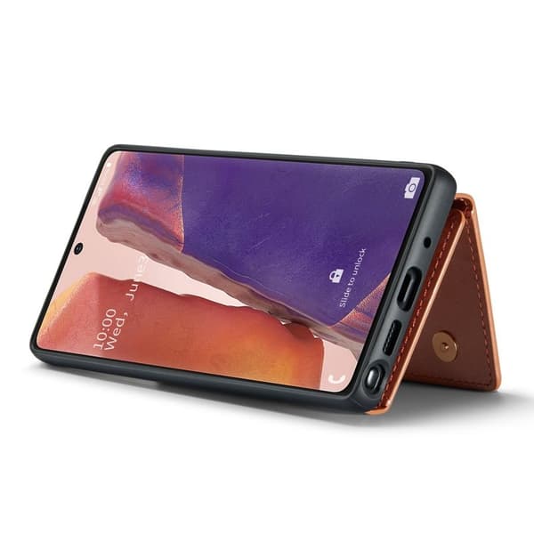 DG.MING M3 Series Plånboksfodral för Samsung Galaxy Note20 5G - Roséguld