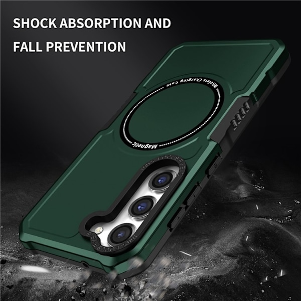 Galaxy S23 Plus Skal Magsafe Anti Drop - Grön
