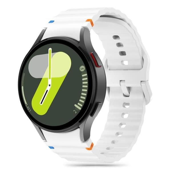 Tech-Protect Galaxy Watch 4/5/5 Pro/6/7/FE Armband Silikon Sport Vit