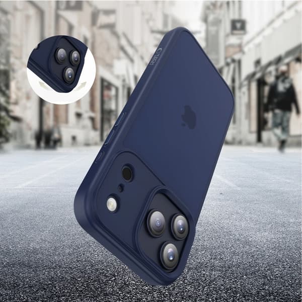 Tech-Protect telefontaske til iPhone 17 Pro Magsafe - Matblå Blå