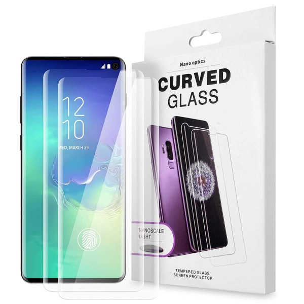 [2-PACK] UV hærdet glas skærmbeskytter Samsung Galaxy S10 Plus - Cle