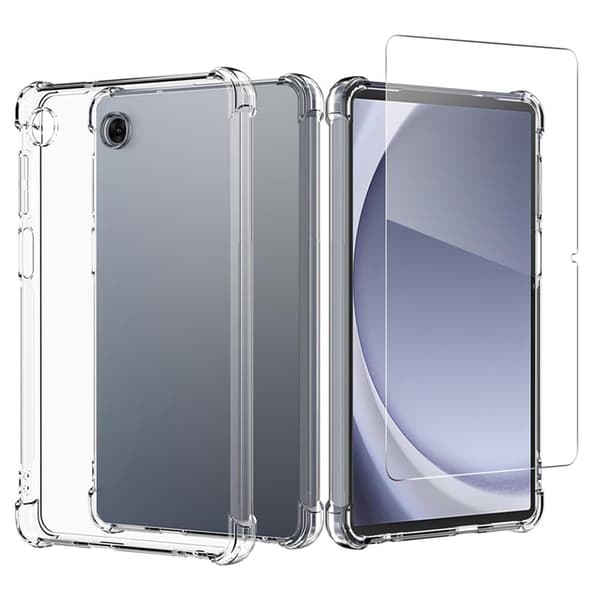 Mobilskal till Galaxy Tab A11 Plus TPU Drop-Resistant med Härdat Glas - Clear Transparent