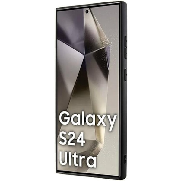 BMW Galaxy S24 Ultra Mobilskal Signature Crossing Line Pattern Svart