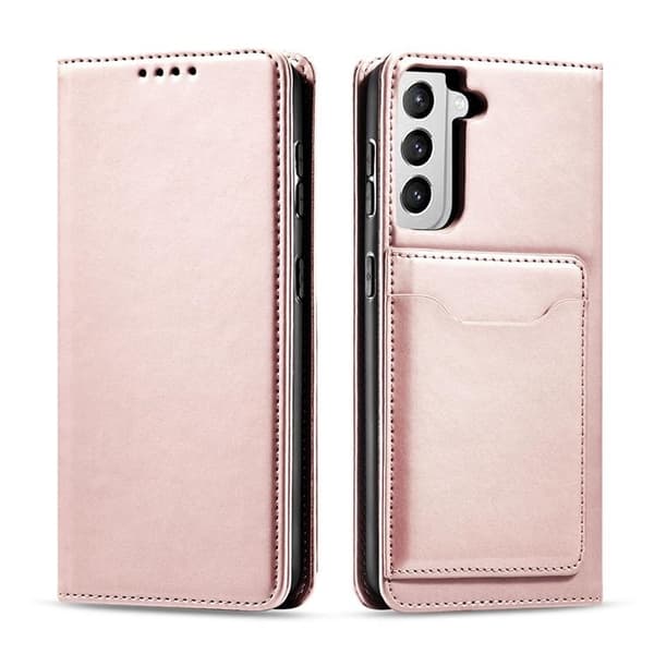 Galaxy S22 Plus Plånboksfodral Magnet Stand - Rosa Rosa