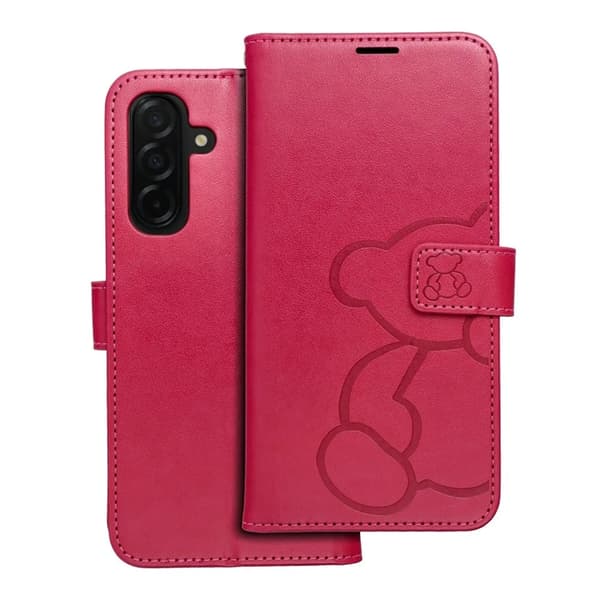 Galaxy S25 Edge Pung Etui Mezzo - Bamse Magenta