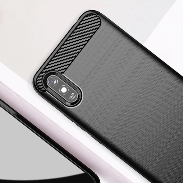 CARBON skal till XIAOMI Redmi 9A / 9AT Svart Svart