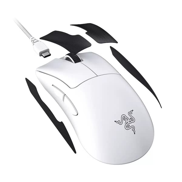 Razer DeathAdder V3 Pro Gaming Mus - Vit Vit