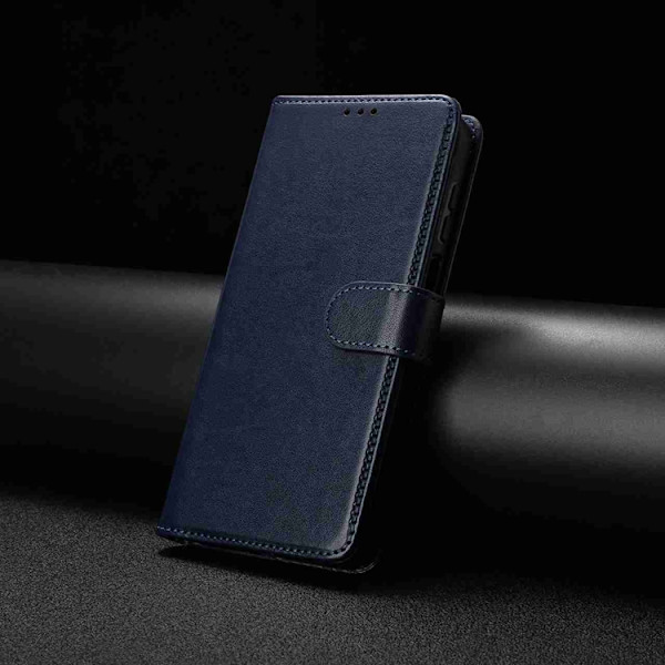 OnePlus 15 5G Plånboksfodral Folio Flip Konstläder Blå