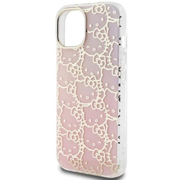 Hello Kitty iPhone 15 Mobilskal IML Gradient Electrop Crowded