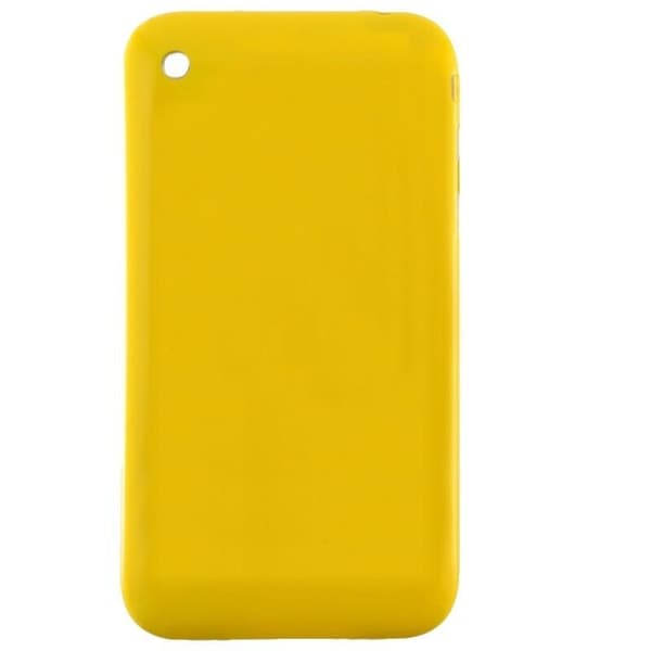 Shiny baksideskal till Apple-iPhone 3G 3GS Gul