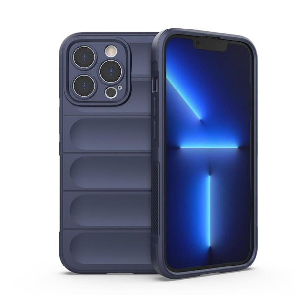 iPhone 13 Pro Max Skal Flexible Armored Magic Shield - Tummansininen Blå