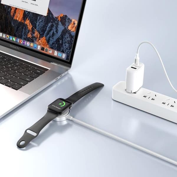 Tech-Protect Trådlös Laddare För Apple Watch 100cm Kabel MC02 Ultraboost Vit