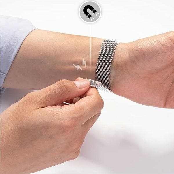 Mercury Apple Watch 4/5/6/7/SE (38/40/41mm) Armband Mesh - Silver