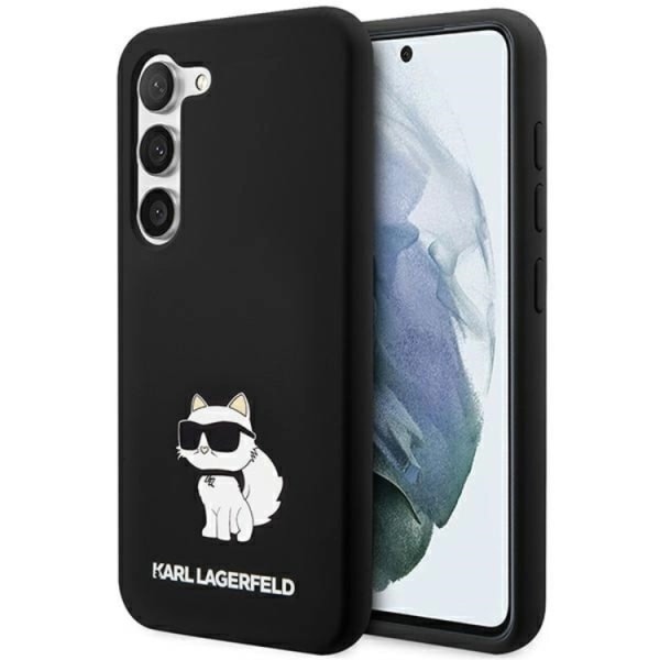 Karl Lagerfeld Galaxy S24 matkapuhelinsuoja silikoni Choupette - musta