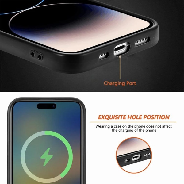 BOOM iPhone XR -puhelinkuori Magsafe Nahka - Punainen